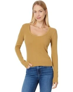 Faherty Pacific Pointelle Scoop Neck | Shirts & Tops