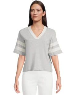 Faherty Sunwashed Slub Varsity Tee | Shirts & Tops