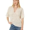 Faherty Nusa Crochet Polo | Sweaters