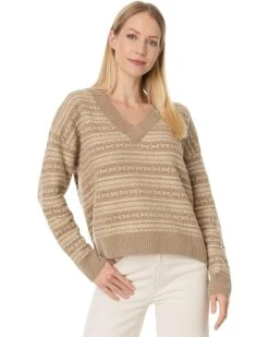 Faherty Highland Fairisle Vneck Sweater | Sweaters