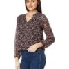 Faherty Silk Cotton Sage Wood Blouse | Shirts & Tops